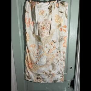 Soft Surroundings King size Floral Velour  Pillow Sham